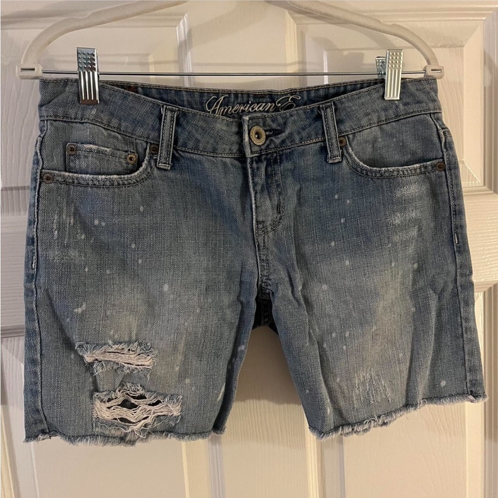 American Eagle Distressed Denim Shorts